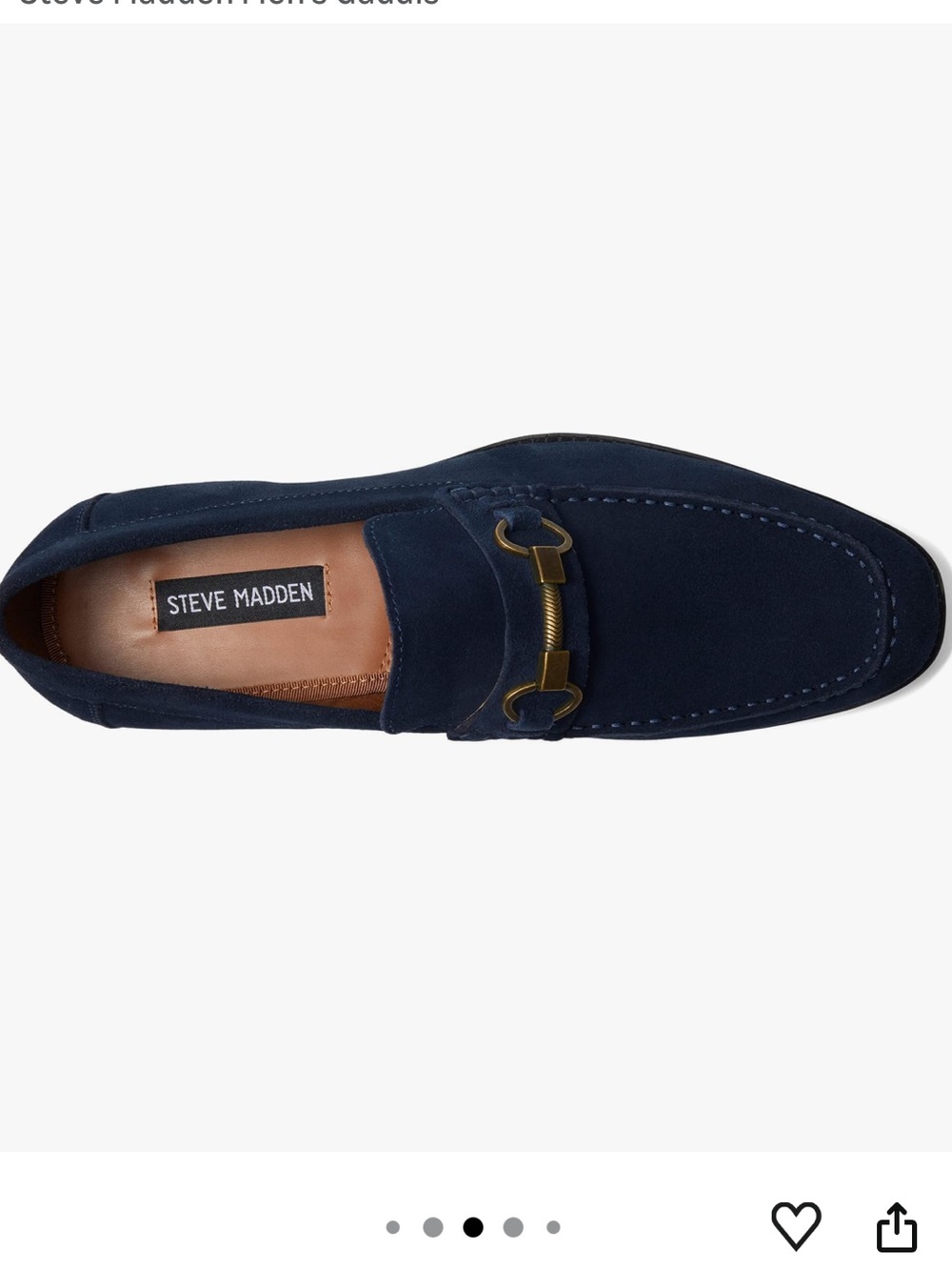 NEW Steve Madden Gaddis men’s shoes size 8 navy - Picture 4 of 14